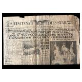 Collection of Vintage Historic Newspapers with Headlines and Photos