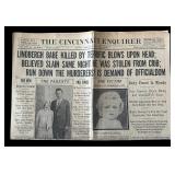 Collection of 4 Vintage 1930s Newspaper Front Pages Historic Headlines