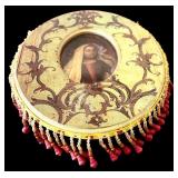 12 Inch Decorative Framed Artwork and Signed Folk Art Plaque