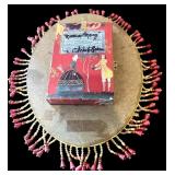 12 Inch Decorative Framed Artwork and Signed Folk Art Plaque