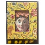 Handcrafted Framed Face Art, LeSenora by Christina Christoffason