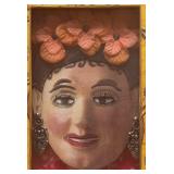 Handcrafted Framed Face Art, LeSenora by Christina Christoffason