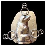 Three Vintage Metal Molds including Chocolate Molds