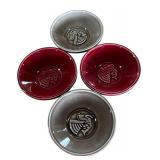 Set of 4 Vintage Air France Dip Bowls