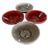 Set of 4 Vintage Air France Dip Bowls