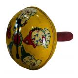 Vintage Marx Pressed Tin Wind Up Toy, Sandy from Little Orphan Annie and Vintage Lithograph Baby Rattle