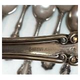 Set of 6 Shreve Crump & Low Sterling Silver Spoons Patent 1900 Set of 6 Shreve Crump & Low Sterling Silver Spoons Patent 1900