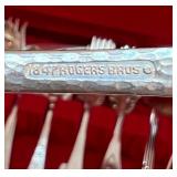 1847 Rogers Bros Silverplate Flatware Set in Chest  1847 Rogers Bros Silverplate Flatware Set in ChestÂÂ