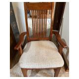 Round Wood Dining Table with Glass Top and 5 Chairs Round Wood Dining Table with Glass Top and 5 Chairs