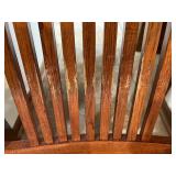 Round Wood Dining Table with Glass Top and 5 Chairs Round Wood Dining Table with Glass Top and 5 Chairs