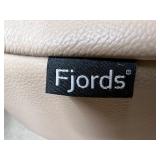 Fjords Tan Leather Recliner Chair with Ottoman Fjords Tan Leather Recliner Chair with Ottoman