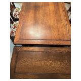 Antique Expandable Dining Table with 6 Ornately Carved Chairs Antique Expandable Dining Table with 6 Ornately Carved Chairs