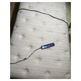 Metal Headboard with Gold Accents and Beautyrest Silver Twin XL Adjustable Bed with Mattress and Easy Rest Remote Metal Headboard with Gold Accents and Beautyrest Silver Twin XL Adjustable Bed with Mattress and Easy Rest Remote