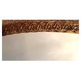 Vintage Oval Wall Mirror with Ornate Gold Frame Vintage Oval Wall Mirror with Ornate Gold Frame