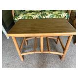 Rattan Patio Furniture Set with Loveseat, Swivel Chair, and 2 End Tables Rattan Patio Furniture Set with Loveseat, Swivel Chair, and 2 End Tables