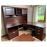 Magellan Performance L-Shaped Executive Desk with Hutch Magellan Performance L-Shaped Executive Desk with Hutch