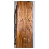 Pulaski Oak Console Cabinet with Leaded Glass Doors Pulaski Oak Console Cabinet with Leaded Glass Doors