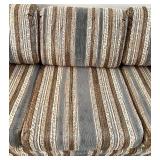 Striped Upholstered Sleeper Sofa with Cushions Striped Upholstered Sleeper Sofa with Cushions