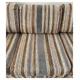 Striped Upholstered Sleeper Sofa with Cushions Striped Upholstered Sleeper Sofa with Cushions