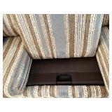 Striped Upholstered Sleeper Sofa with Cushions Striped Upholstered Sleeper Sofa with Cushions