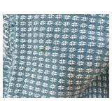 Set of 3 Woven Oblong Tablecloths, Blue Pattern, 1 Sealed Set of 3 Woven Oblong Tablecloths, Blue Pattern, 1 Sealed
