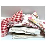 Collection of Tablecloths and Fabric Napkins with Various Patterns Collection of Tablecloths and Fabric Napkins with Various Patterns