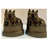 Pair of Vintage Cast Metal Dog Bookends Pair of Vintage Cast Metal Dog Bookends