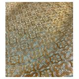 Decorative Glass Plate and Platter Set with Gold Pattern Decorative Glass Plate and Platter Set with Gold Pattern