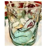Hand-Blown Glass Pitcher and 10 Chili Pepper Tumblers Set Hand-Blown Glass Pitcher and 10 Chili Pepper Tumblers Set