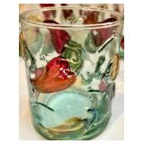 Hand-Blown Glass Pitcher and 10 Chili Pepper Tumblers Set Hand-Blown Glass Pitcher and 10 Chili Pepper Tumblers Set