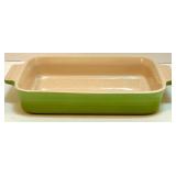 Set of 3 Le Creuset Green Stoneware Baking Dishes Set of 3 Le Creuset Green Stoneware Baking Dishes