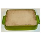 Set of 3 Le Creuset Green Stoneware Baking Dishes Set of 3 Le Creuset Green Stoneware Baking Dishes