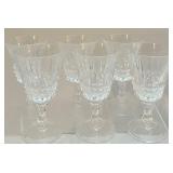 Crystal Decanter with Stopper and 12 Cut Crystal Stemware Glasses Crystal Decanter with Stopper and 12 Cut Crystal Stemware Glasses