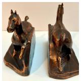 Pair of Vintage Bronze Horse Bookends Pair of Vintage Bronze Horse Bookends