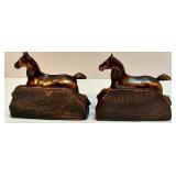 Pair of Vintage Bronze Horse Bookends Pair of Vintage Bronze Horse Bookends
