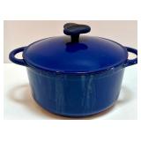 Blue Enamel Cast Iron Dutch Oven with Lid Blue Enamel Cast Iron Dutch Oven with Lid