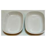 Wood Salad Bowl Set with Servers and White Porcelain Serveware Collection Wood Salad Bowl Set with Servers and White Porcelain Serveware Collection