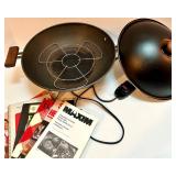 Asian Style Electric Wok Set with Tang Dynasty Plates, Cast Iron Teapot, and Tableware Asian Style Electric Wok Set with Tang Dynasty Plates, Cast Iron Teapot, and Tableware