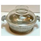 Guardian Service Hammered Aluminum Cookware Set with Glass Lids and Serving Tray Guardian Service Hammered Aluminum Cookware Set with Glass Lids and Serving Tray