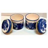Vintage CorningWare Cookware Set, Handpainted Canisters, Measuring Cups and Spoons Collection Vintage CorningWare Cookware Set, Handpainted Canisters, Measuring Cups and Spoons Collection