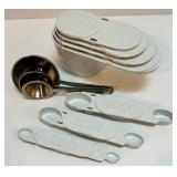 Vintage CorningWare Cookware Set, Handpainted Canisters, Measuring Cups and Spoons Collection Vintage CorningWare Cookware Set, Handpainted Canisters, Measuring Cups and Spoons Collection