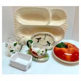 Assorted Kitchen Servingware Collection with Decorative Dishes Assorted Kitchen Servingware Collection with Decorative Dishes