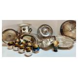 Assorted Silverplate Serving Pieces and Cups Collection Assorted Silverplate Serving Pieces and Cups Collection