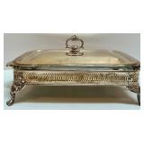Town Court Silver-Plated Buffet Server with Pyrex Insert and Lid Town Court Silver-Plated Buffet Server with Pyrex Insert and Lid