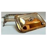 Town Court Silver-Plated Buffet Server with Pyrex Insert and Lid Town Court Silver-Plated Buffet Server with Pyrex Insert and Lid