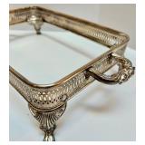 Town Court Silver-Plated Buffet Server with Pyrex Insert and Lid Town Court Silver-Plated Buffet Server with Pyrex Insert and Lid
