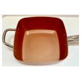 Copper Chef Deep Square Pan with Lid, Fry Basket, and Steamer Rack Copper Chef Deep Square Pan with Lid, Fry Basket, and Steamer Rack
