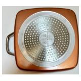 Copper Chef Deep Square Pan with Lid, Fry Basket, and Steamer Rack Copper Chef Deep Square Pan with Lid, Fry Basket, and Steamer Rack