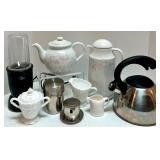 Tea and Coffee Service Set with Nuwave Twister Blender and Stainless Accessories Tea and Coffee Service Set with Nuwave Twister Blender and Stainless Accessories