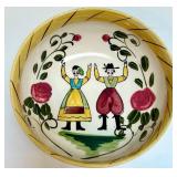 Set of 6 Vintage Hand-Painted Folk Art Ceramic Bowls Set of 6 Vintage Hand-Painted Folk Art Ceramic Bowls